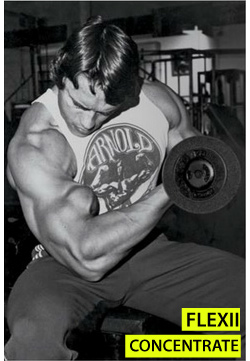 Flexiile concentrate efectuate de Arnold sunt un exercitiu pentru biceps